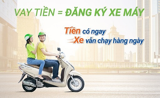 vay tiền trả góp theo đăng ký xe máy