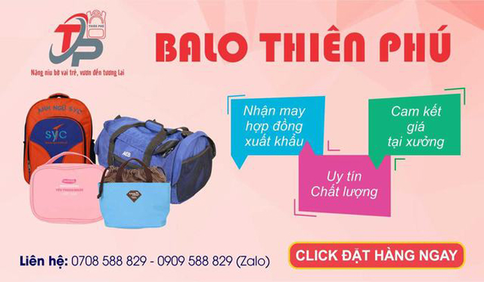Xưởng may balo Thiên Phú - Chuyên may balo local brand