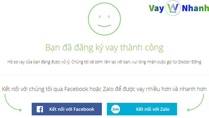 Đăng ký vay thành công Doctor Dong Đăng ký vay thành công Doctor Dong