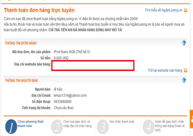 Biểu phí giao dịch tại ví Ngân Lượng bieu phi vi ngan luong
