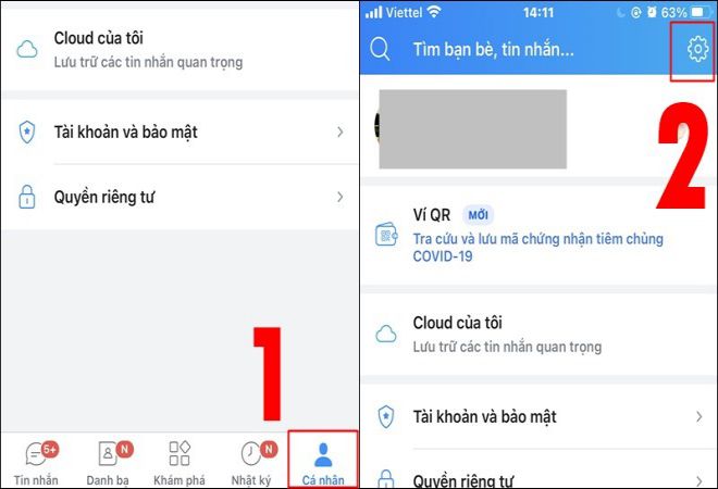 Tại mục Cá nhân chọn Cài đặt. tai muc ca nhan chon cai dat