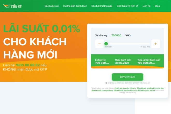 Lựa chọn hạn mức vay tại Tiền Ơi. tien oi