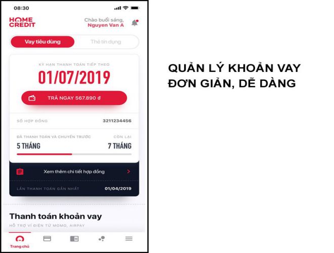 quan ly the tin dung