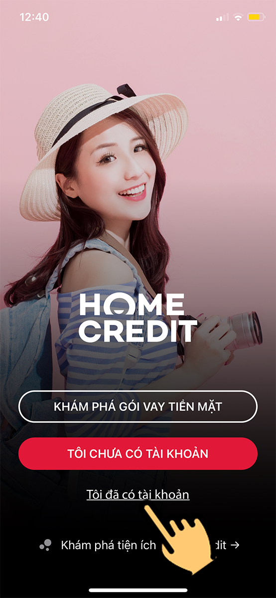 chon toi da co tai khoan