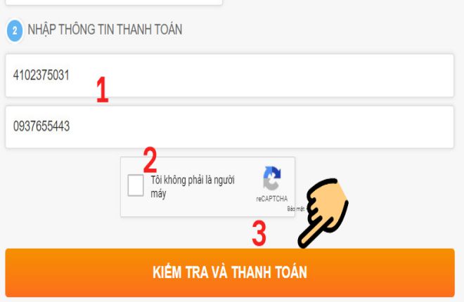 chon kiem tra va thanh toan