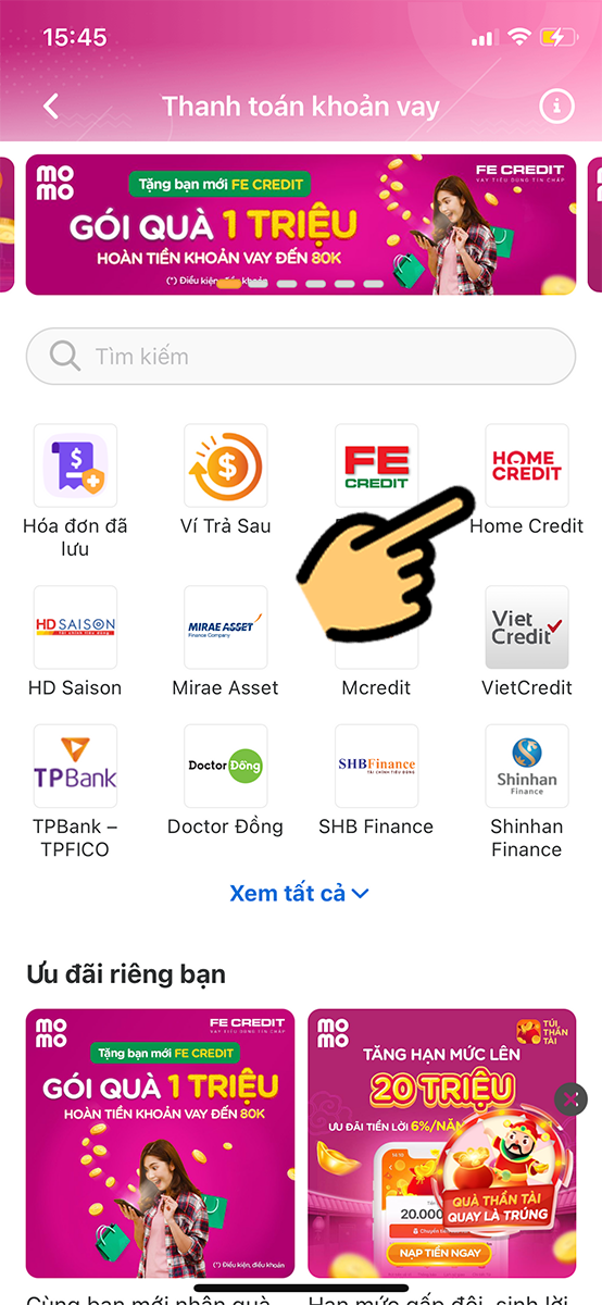 chon home credit
