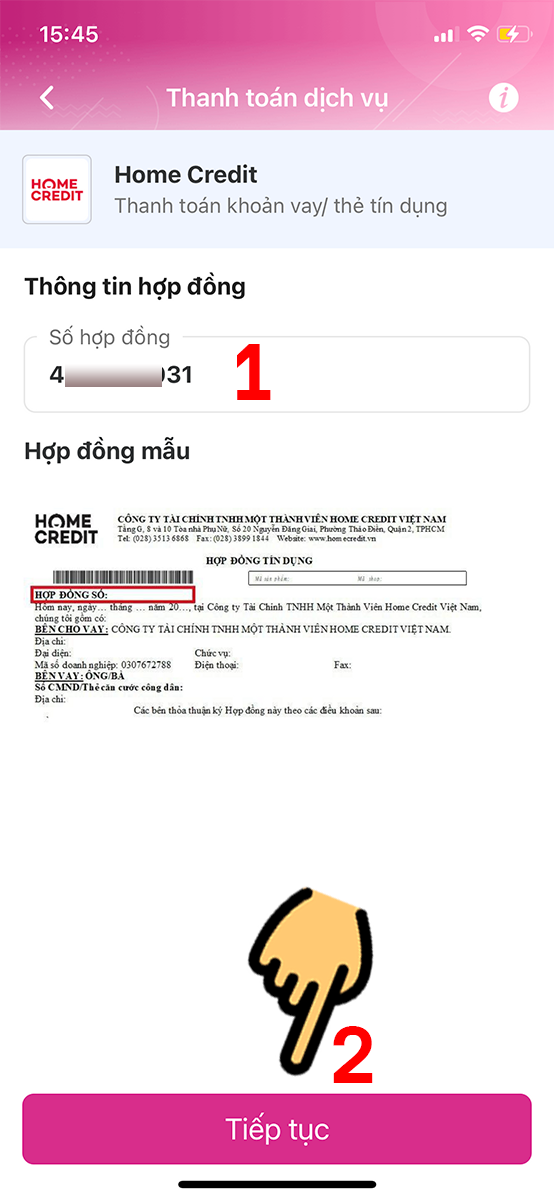 nhap so hop dong