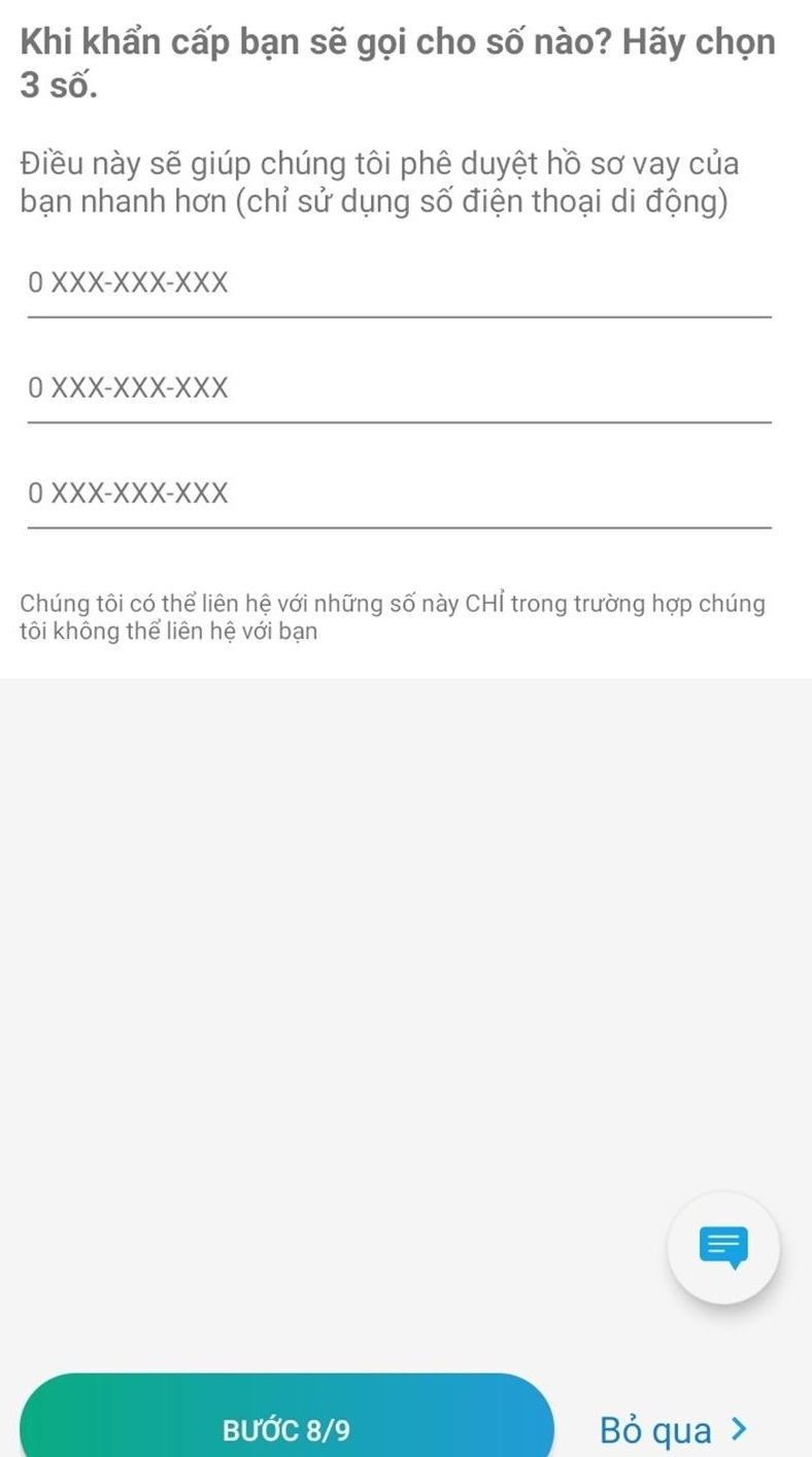 cung cấp thông tin liên hệ vay tiền Oncredit