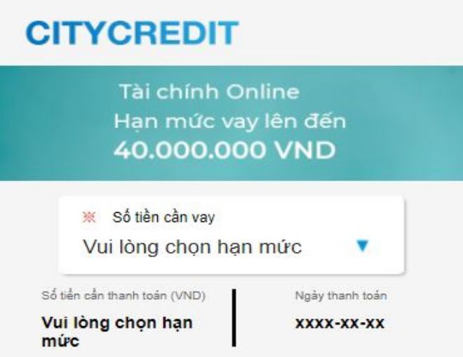 cach vay tai citycredit