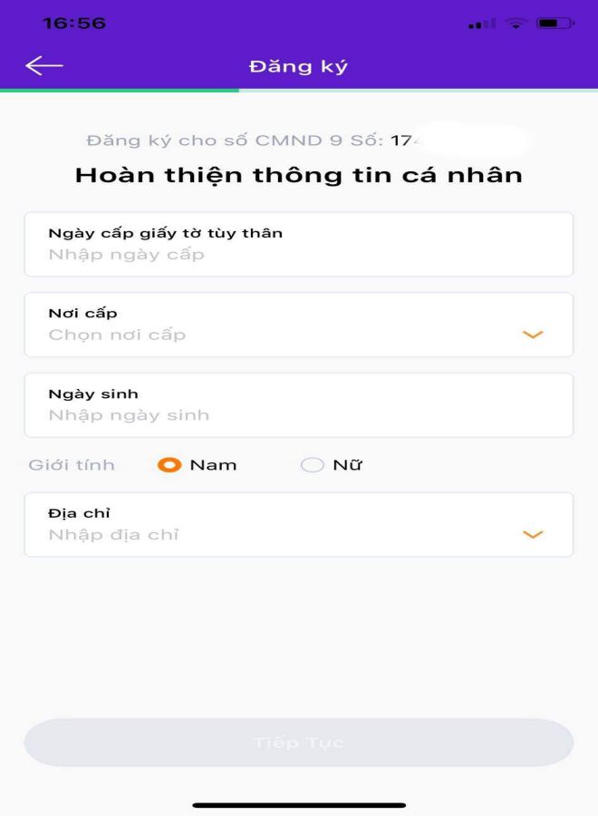 Hoàn thiện thông tin cá nhân hoan thien thong tin ca nhan
