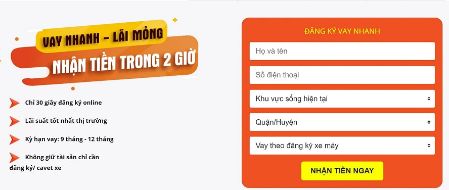 đăng ký vay tiền tima