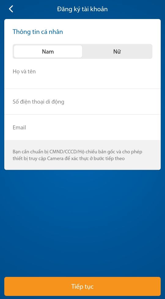 dien thong tin ca nhan