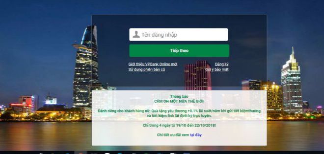 Tra cứu số tài khoản ngân hàng VpBank Online