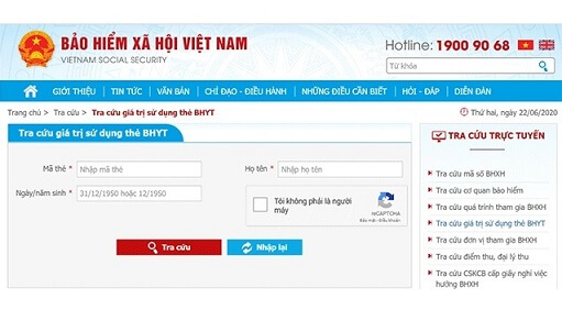 cách tra cứu mã số bảo hiểm y tế