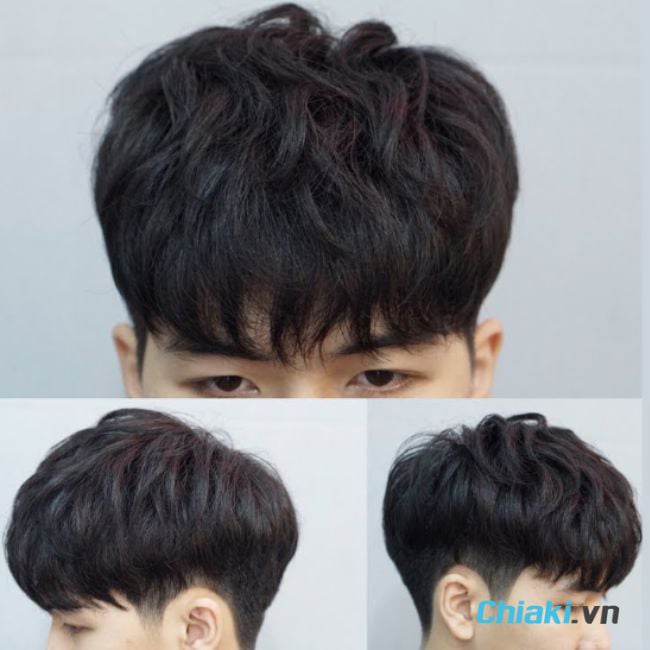 Kiểu tóc layer nam uốn phồng