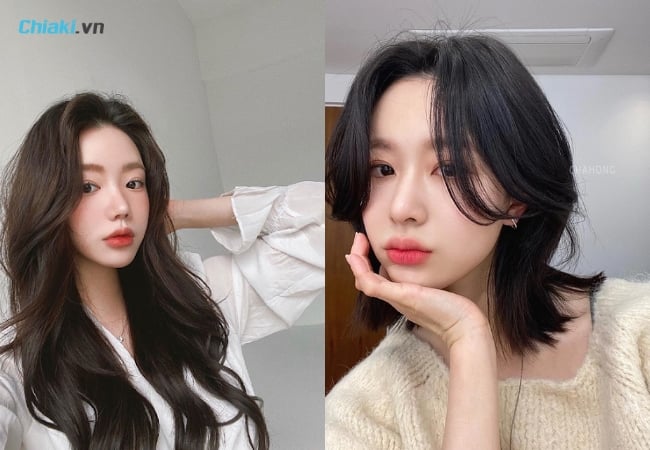 Tóc layer nữ mái bay