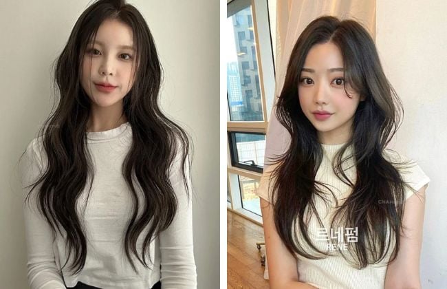 Tóc layer nữ uốn sóng lơi