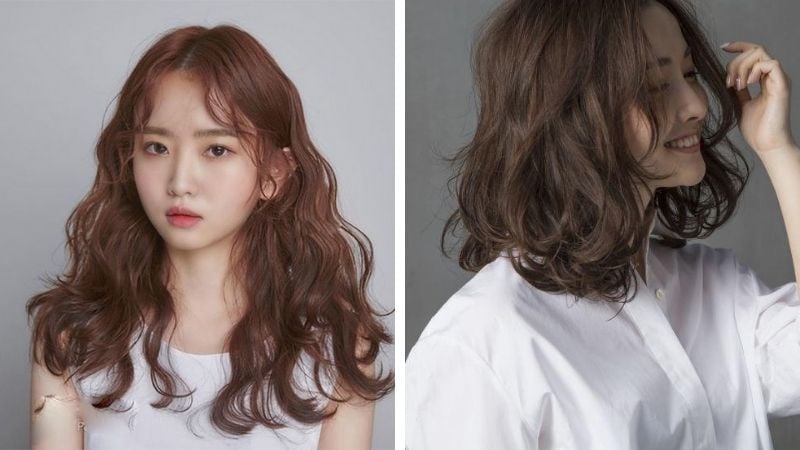 Tóc layer uốn kiểu con sâu