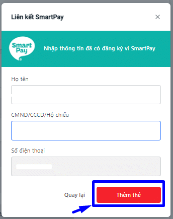 Tiếp đến nhấn "Thêm thẻ"