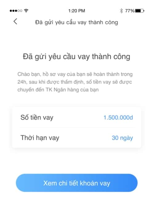 Chờ đợi Ơi Vay xử lý hồ sơ