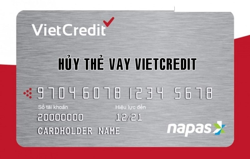 hủy thẻ vietcredit