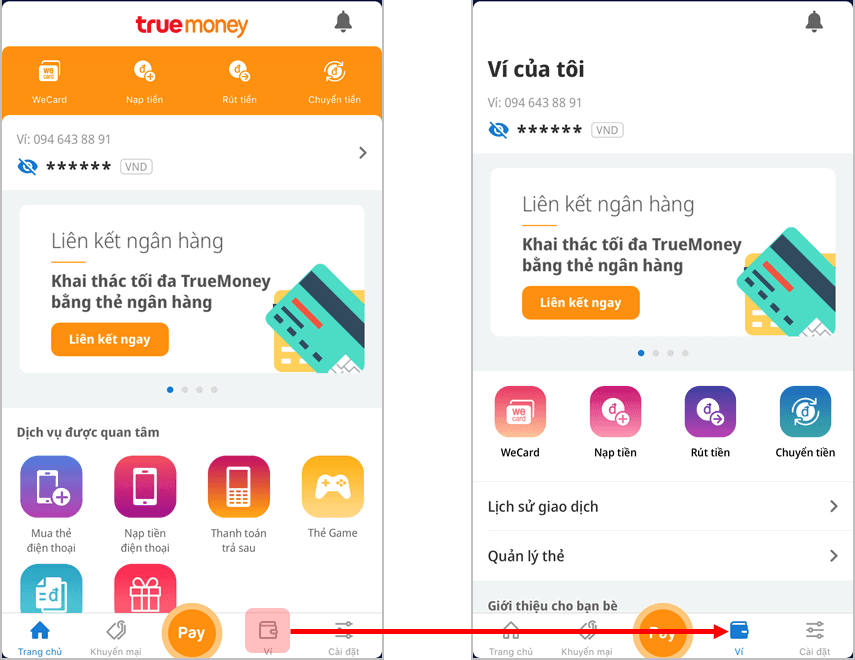 Cập nhật thông tin tài khoản ngân hàng